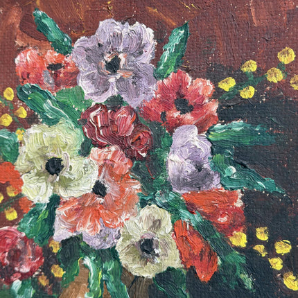 Classic Floral Still Life Oil Painting "Flower Vase" Detailed Small Art Holland Art Shop