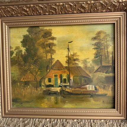 Handcrafted Landscape Oil Painting "Framed Painting" Authentic Art Holland Art Shop