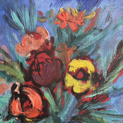 Elegant Floral Still Life Oil Painting "Flower Vase" Detailed Artwork Holland Art Shop