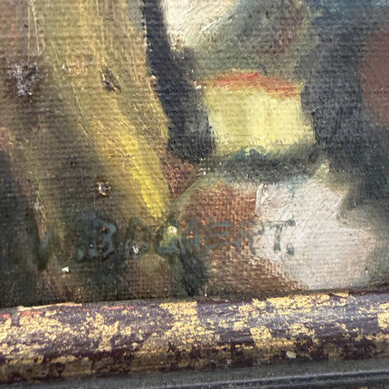 Expressive Landscape Oil Painting "Row Of Trees" Vintage Artwork Holland Art Shop