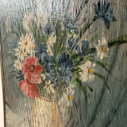 Detailed Flowery Still Life Oil Painting "Flower Vase" Original Small Art Holland Art Shop