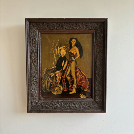 Timeless Figurative Oil Painting "Two Women" Refined Artwork Holland Art Shop