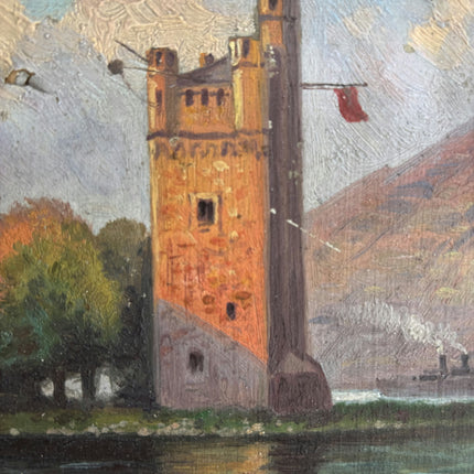 Expressive Landscape Oil Painting "Gilded Frame" Classic Small Art Holland Art Shop