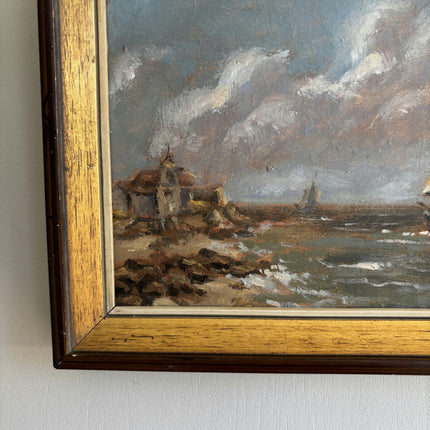 Original Seascape Oil Painting "Sailing Boat" Elegant Dutch Art Holland Art Shop