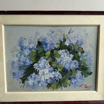 Authentic Floral Still Life Oil Painting "Blue Bouquet" Timeless Art Holland Art Shop