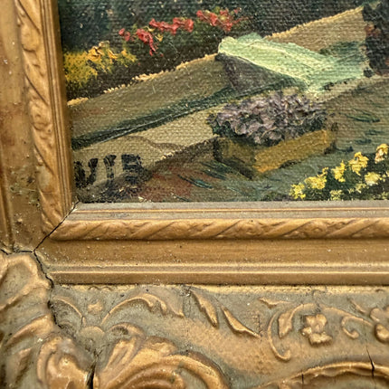 Timeless Cityscape Oil Painting "Decorative Frame" Rustic Small Artwork Holland Art Shop