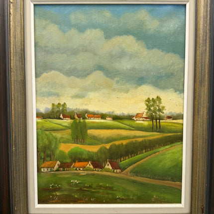 Timeless Landscape Oil Painting "Country Cottages" Traditional Art Holland Art Shop