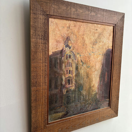 Classic Cityscape Oil Painting "Bell Tower" Detailed Art Holland Art Shop