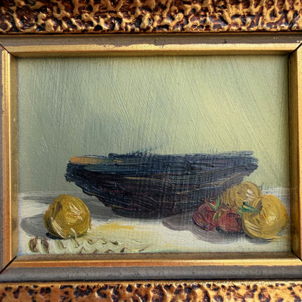 Authentic Still Life Oil Painting "Gilded Frame" Elegant Small Artwork Holland Art Shop