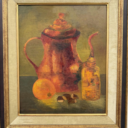 Rustic Still Life Oil Painting "Copper Teapot" Detailed Art Holland Art Shop