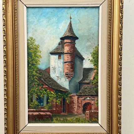 Rustic Cityscape Oil Painting "Round Tower" Timeless Art Holland Art Shop