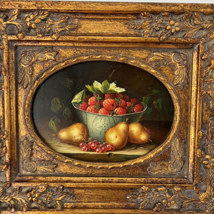 Fine Oil Painting Still Life "Fruit Bowl Arrangement" Authentic Small Artwork Holland Art Shop