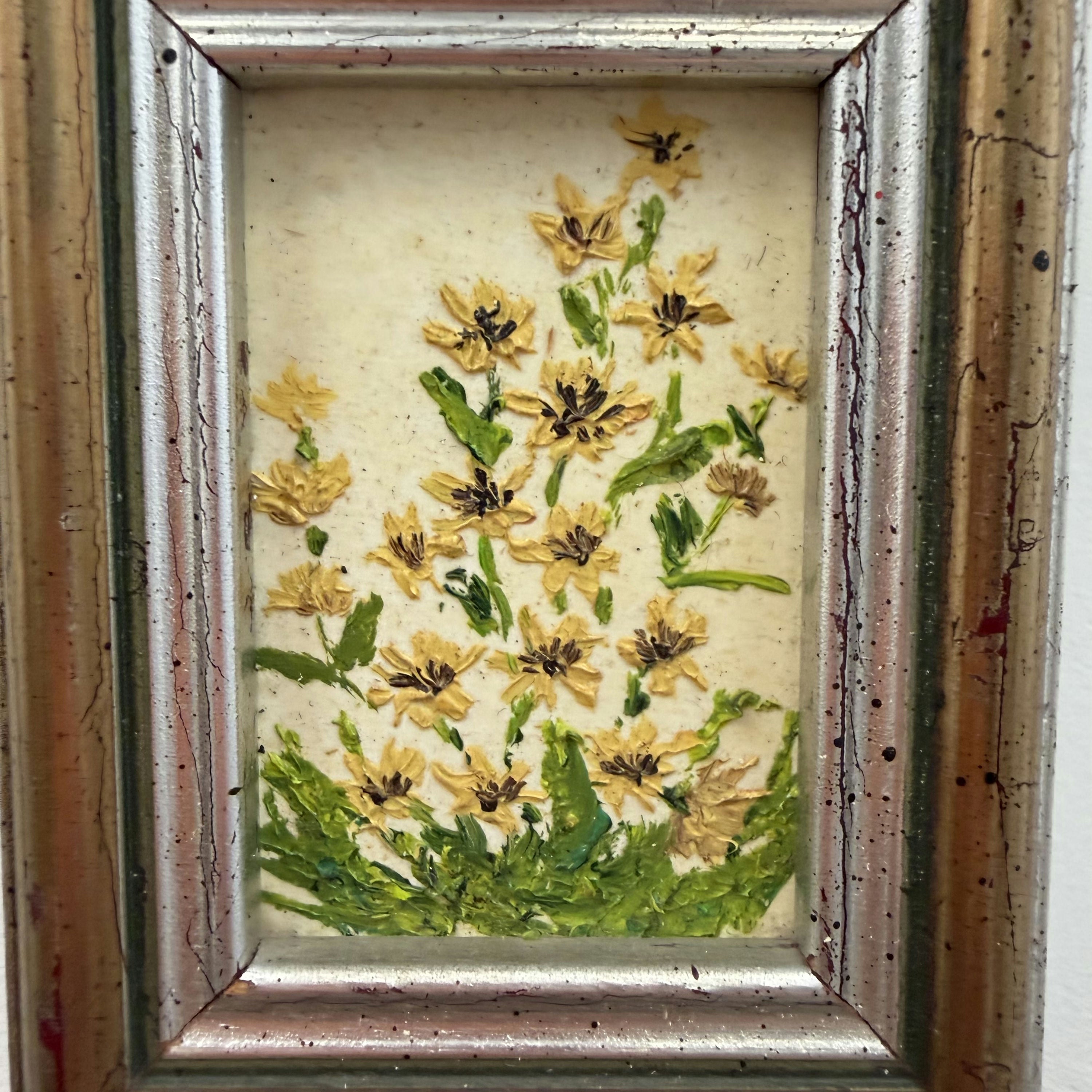 Handcrafted Floral Still Life Oil Painting 
