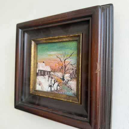 Authentic Still Life Oil Painting "Wooden Frame" Timeless Small Artwork Holland Art Shop