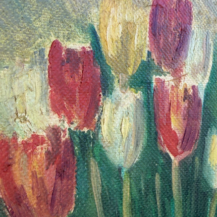 Original Floral Still Life Oil Painting "Tulip Vase" Refined Artwork Holland Art Shop
