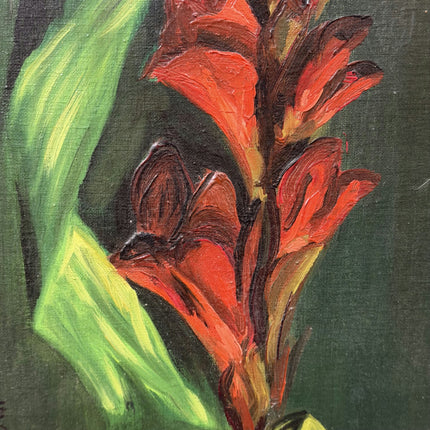 Expressive Still Life Oil Painting "Red Canna" Classic Art Holland Art Shop