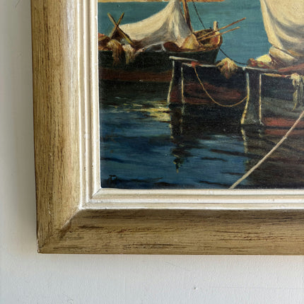 Traditional Seascape Oil Painting "Sailboat Group" Refined Art Holland Art Shop