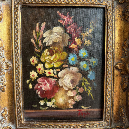 Elegant Still Life Oil Painting "Floral Bouquet" Refined Small Art Holland Art Shop