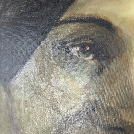 Handcrafted Oil Painting Portrait "Serene Woman" Traditional French Artwork Holland Art Shop