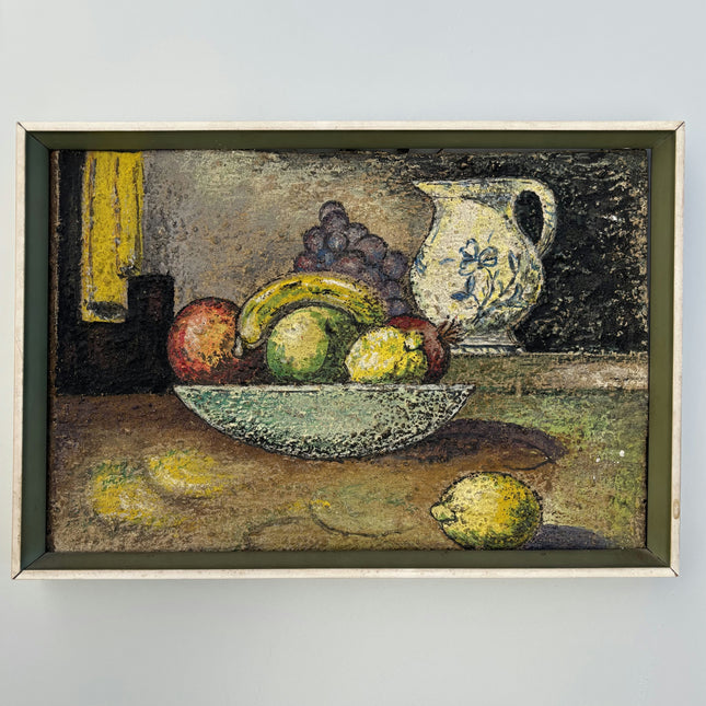 Vintage Still Life Oil Painting "Fruit Bowl" Traditional Artwork Holland Art Shop