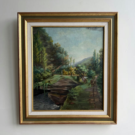 Elegant Scenery Oil Painting "Framed Landscape" Timeless Artwork Holland Art Shop