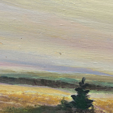 Vintage Landscape Oil Painting "Marsh Pines" Authentic Large Art Holland Art Shop
