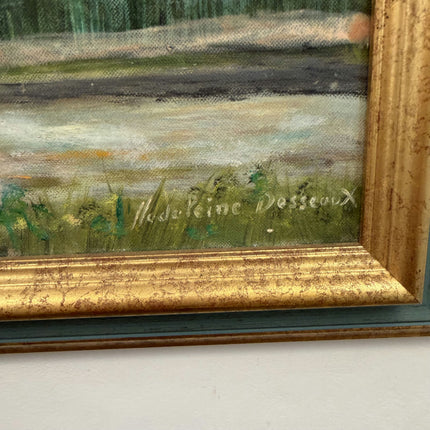 Timeless Landscape Oil Painting "Garden House" Handcrafted Artwork Holland Art Shop