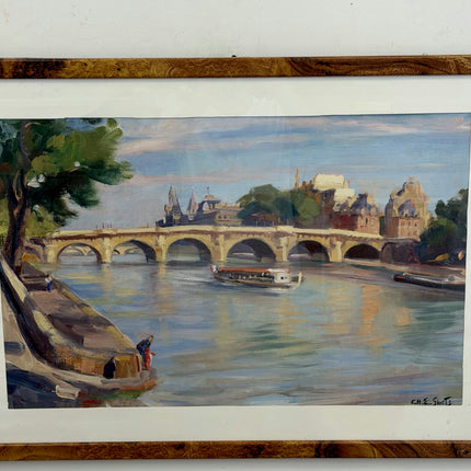 Timeless Cityscape Oil Painting "Arched Bridge" Elegant Artwork Holland Art Shop