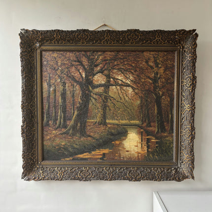 Detailed Landscape Oil Painting "Autumn Trees" Expressive Large Art Holland Art Shop
