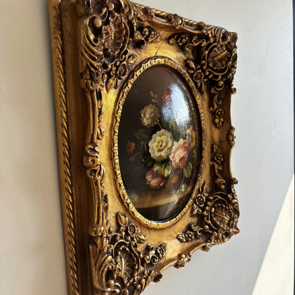 Timeless Still Life Oil Painting "Gilded Frame" Vintage Artwork Holland Art Shop