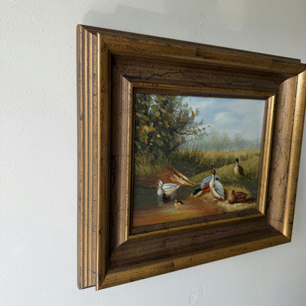 Detailed Animals Oil Painting "Branch With Leaves" Refined Small Art Holland Art Shop