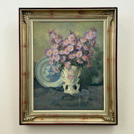 Classic Floral Still Life Oil Painting "Flower Vase" Elegant Art Holland Art Shop