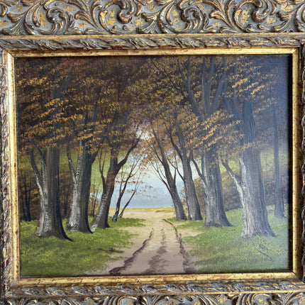Refined Landscape Oil Painting "Tree Path" Traditional Artwork Holland Art Shop