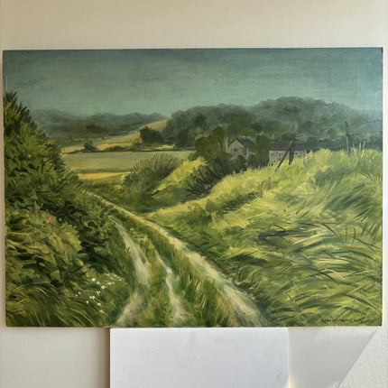 Traditional Landscape Oil Painting "Winding Path" Timeless Large Artwork Holland Art Shop