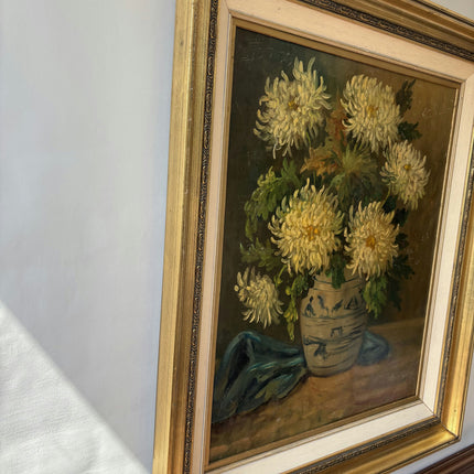 Traditional Flowery Still Life Oil Painting "Flower Vase" Handcrafted Large Art Holland Art Shop