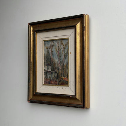 Authentic Landscape Oil Painting "Gilded Frame" Elegant Small Art Holland Art Shop