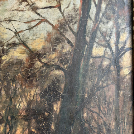 1928 Landscape Oil Painting "Tall Tree" Art Holland Art Shop