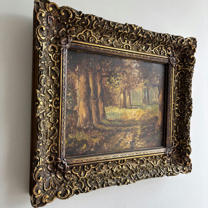 Vintage Landscape Oil Painting "Ornate Frame" Authentic Artwork Holland Art Shop
