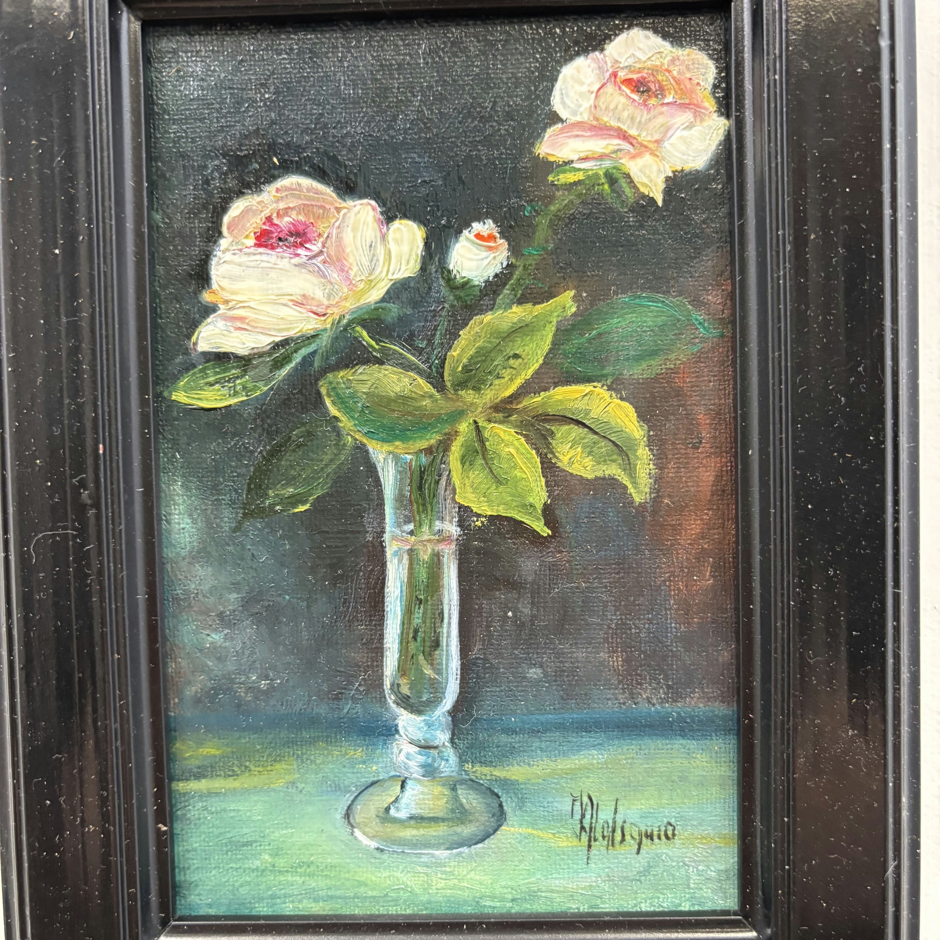 Traditional Flowery Still Life Oil Painting 