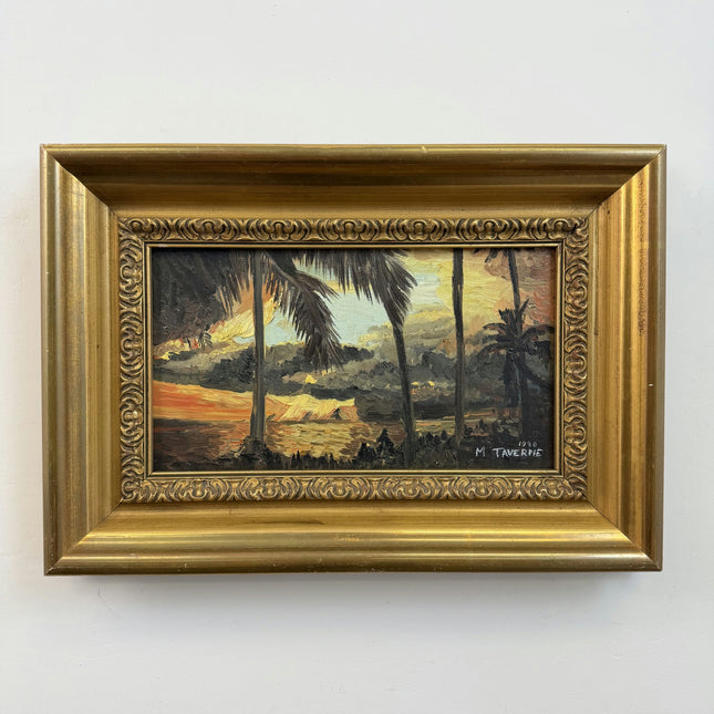 Traditional Landscape Oil Painting "Gilded Frame" Original Art Holland Art Shop