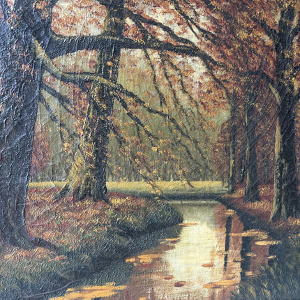 Detailed Landscape Oil Painting "Autumn Trees" Expressive Large Art Holland Art Shop