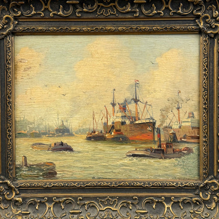 19th Century Antique Still Life Oil Painting "Wooden Frame" Artwork Holland Art Shop