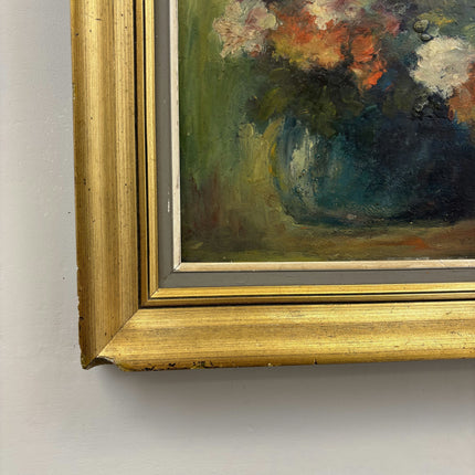 Authentic Floral Still Life Oil Painting "Flower Vase" Rustic Art Holland Art Shop
