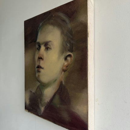 Timeless Portrait Oil Painting "Young Man" Refined Small Art Holland Art Shop