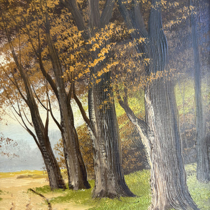 Refined Landscape Oil Painting "Tree Path" Traditional Artwork Holland Art Shop