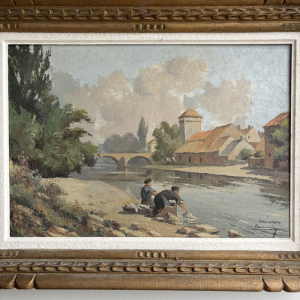 Classic Landscape Oil Painting "Painted River" Elegant Art Holland Art Shop