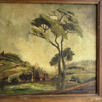 1942 Landscape Oil Painting "Tall Tree" Art Holland Art Shop