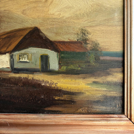 Expressive Landscape Oil Painting "Painted Cottage" Elegant Small Art Holland Art Shop