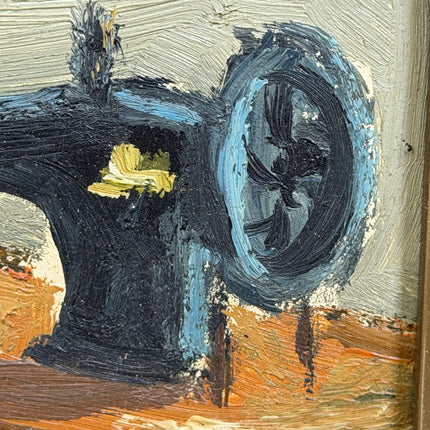 Vintage Still Life Oil Painting "Sewing Machine" Classic Small Art Holland Art Shop