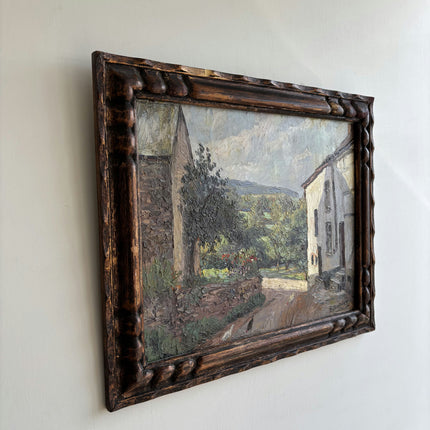 Expressive Landscape Oil Painting "Village House" Classic Artwork Holland Art Shop